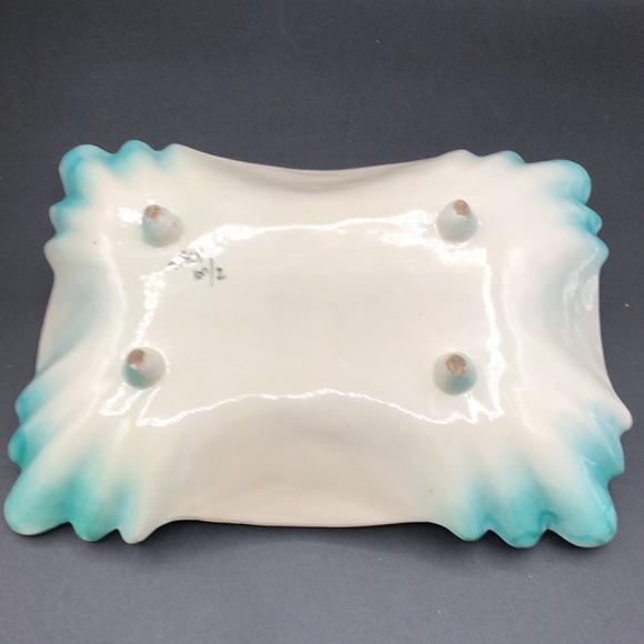 VINTAGE ITALIAN MAJOLICA HANDPAINTED CERAMIC CANDY/NUT DISH HAND-MADE IN ITALY - Picture 9 of 11